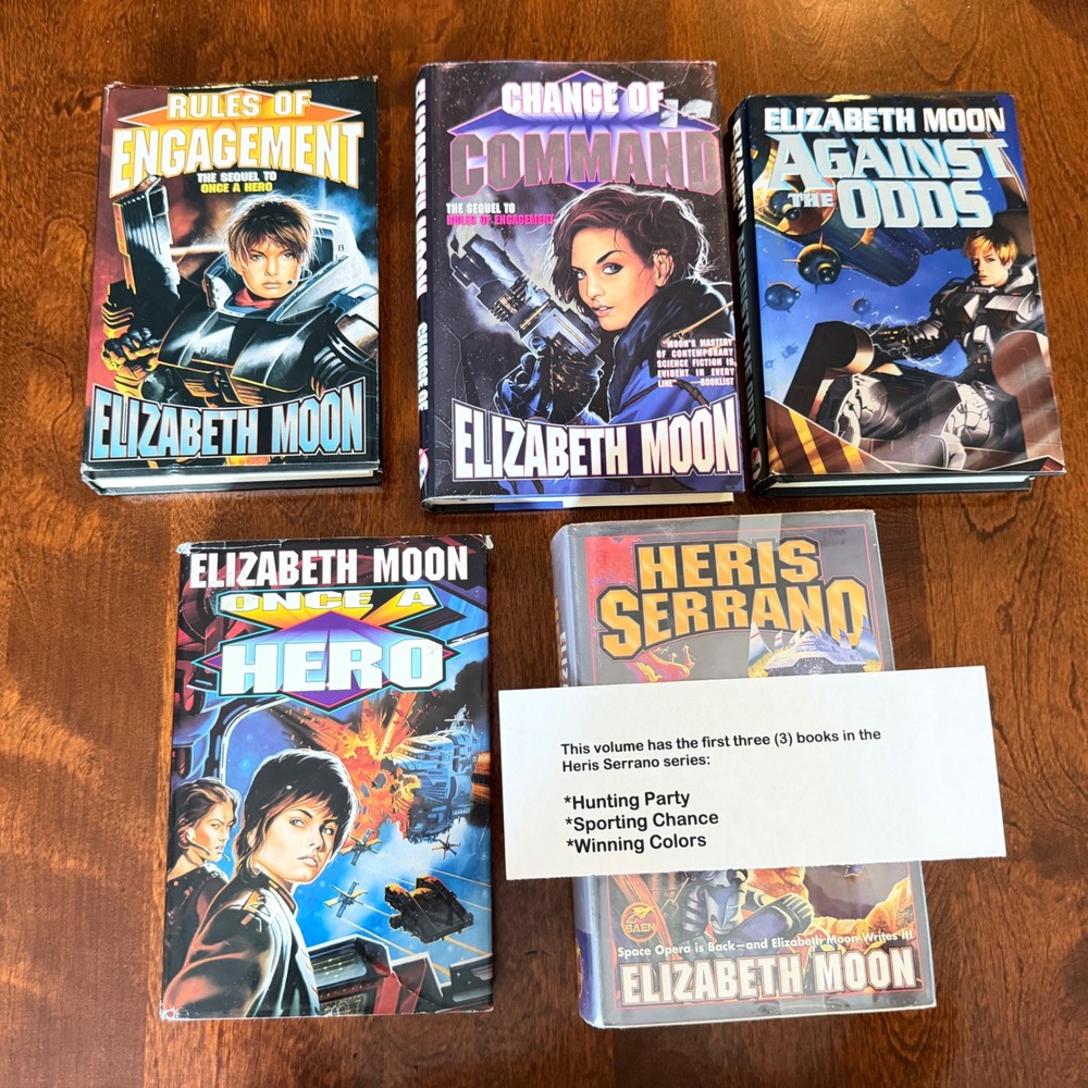 Elizabeth Moon Complete Heris Serrano Series 5 Hardcover Book Lot Baen Sci-Fi